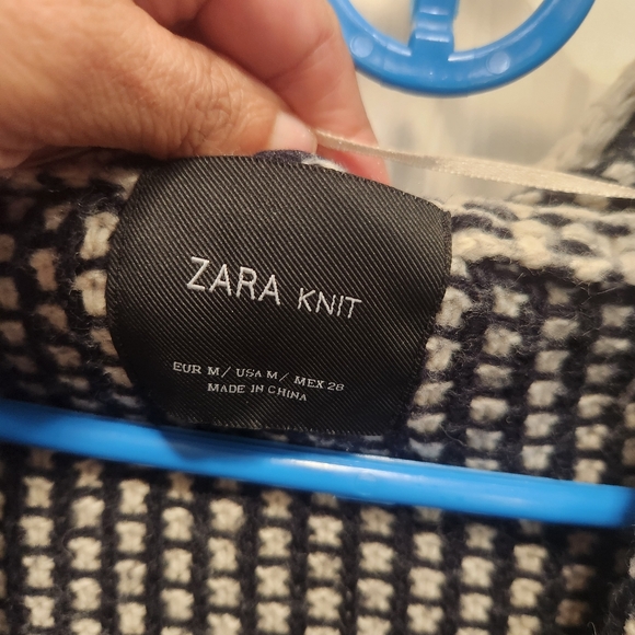 Zara wool blend cardigan sweater size m - Picture 4 of 8